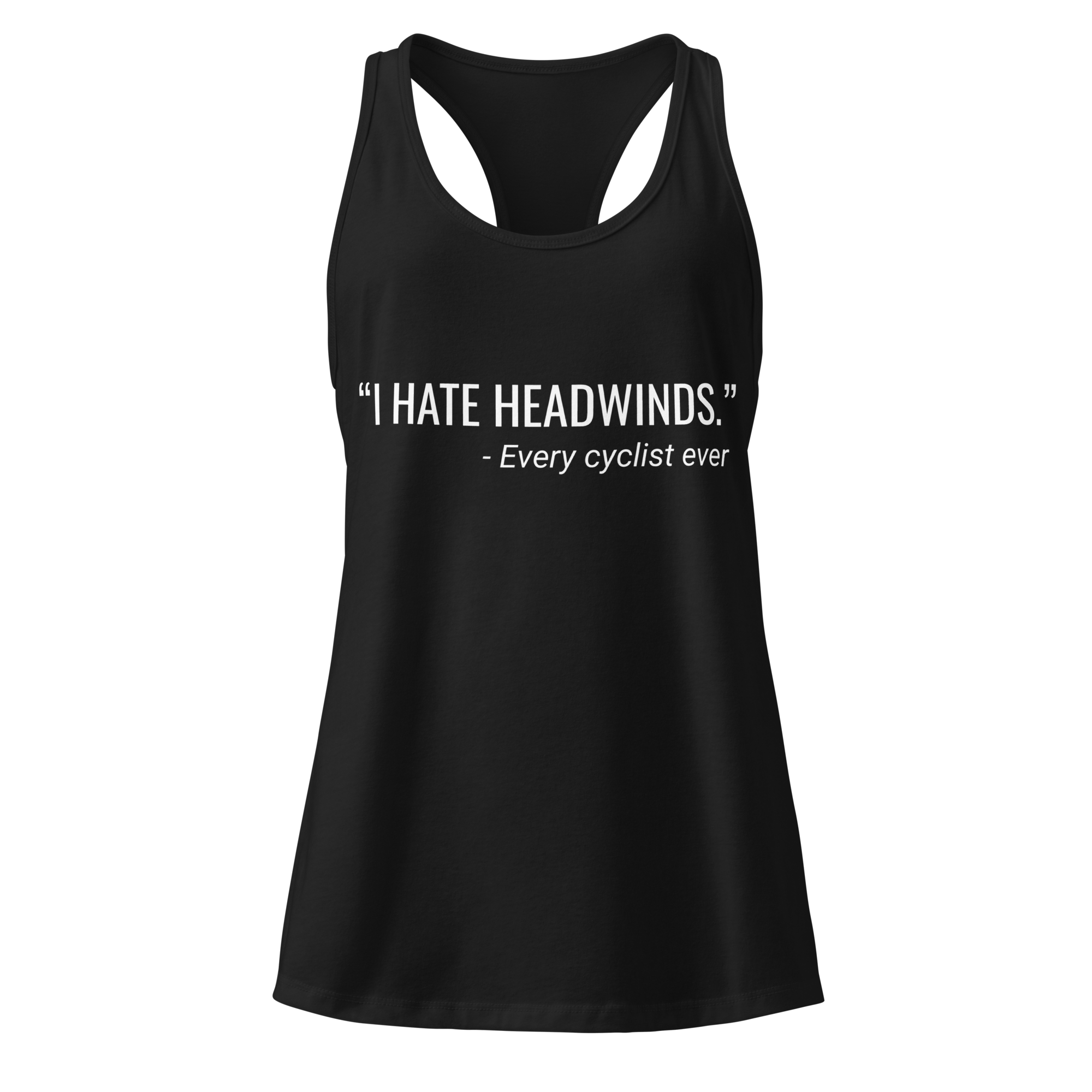 I Hate Headwinds | Women’s Cycling Racerback Tank - Cyclist Hive