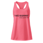 I Hate Headwinds | Women’s Cycling Racerback Tank - Cyclist Hive