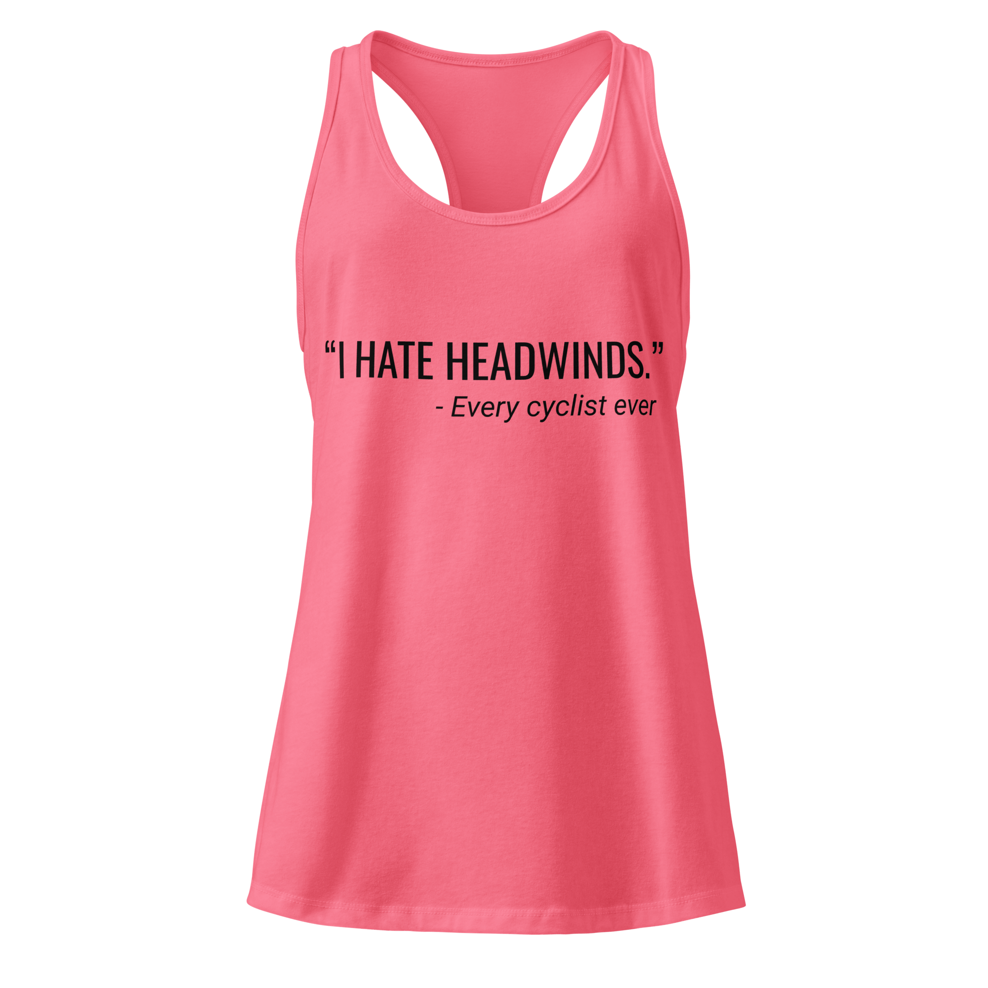 I Hate Headwinds | Women’s Cycling Racerback Tank - Cyclist Hive