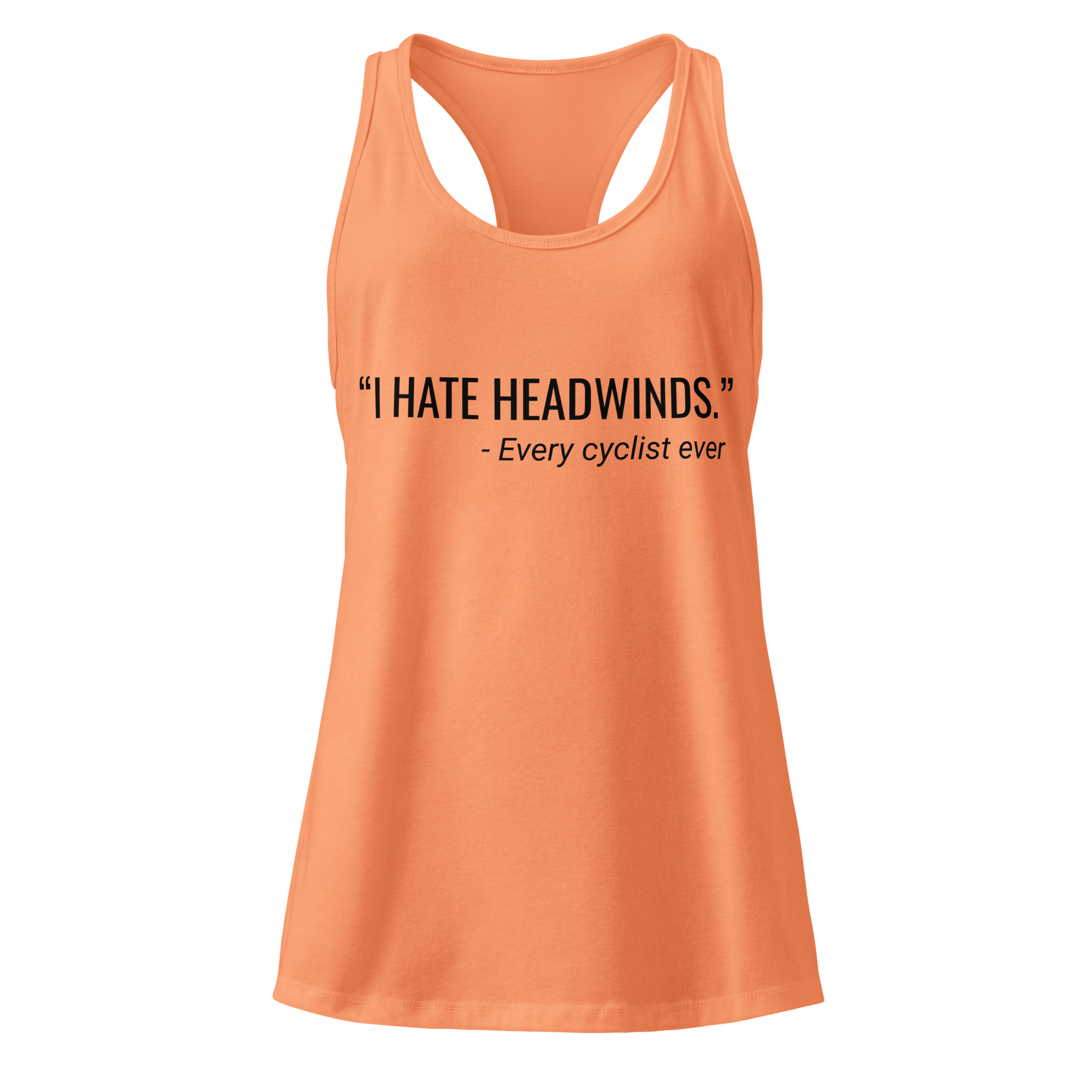 I Hate Headwinds | Women’s Cycling Racerback Tank - Cyclist Hive