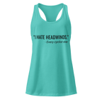 I Hate Headwinds | Women’s Cycling Racerback Tank - Cyclist Hive