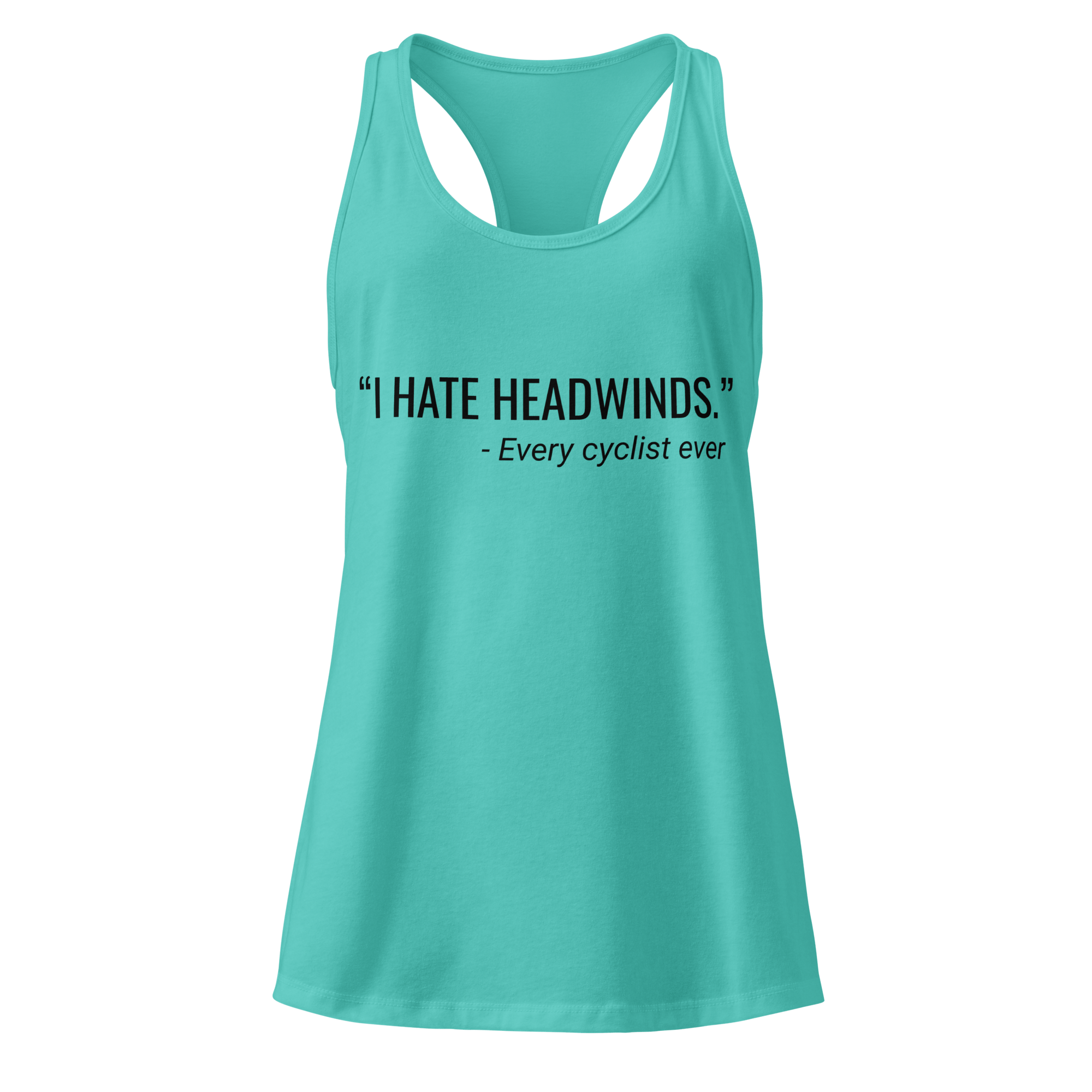 I Hate Headwinds | Women’s Cycling Racerback Tank - Cyclist Hive