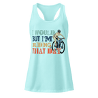 I Would But I’m Riding That Day | Women’s Cycling Racerback Tank - Cyclist Hive