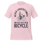 Never Underestimate an Old Guy on a Bicycle | Funny Cycling T-Shirt - Cyclist Hive
