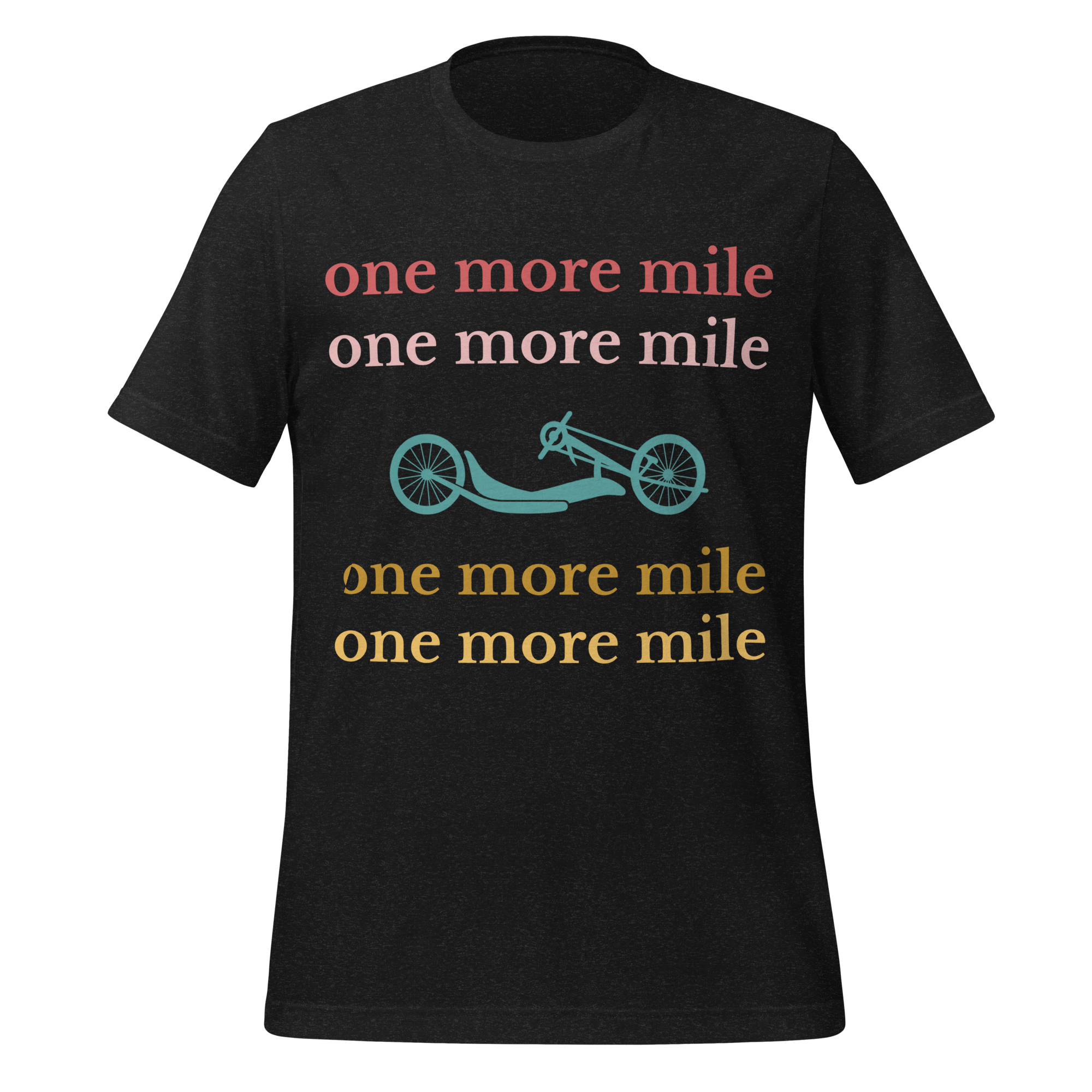 One More Mile Handcycling T-Shirt | Motivational Cycling Tee - Cyclist Hive