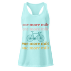 One More Mile Women’s Racerback Tank Top | Motivational Cycling Shirt - Cyclist Hive