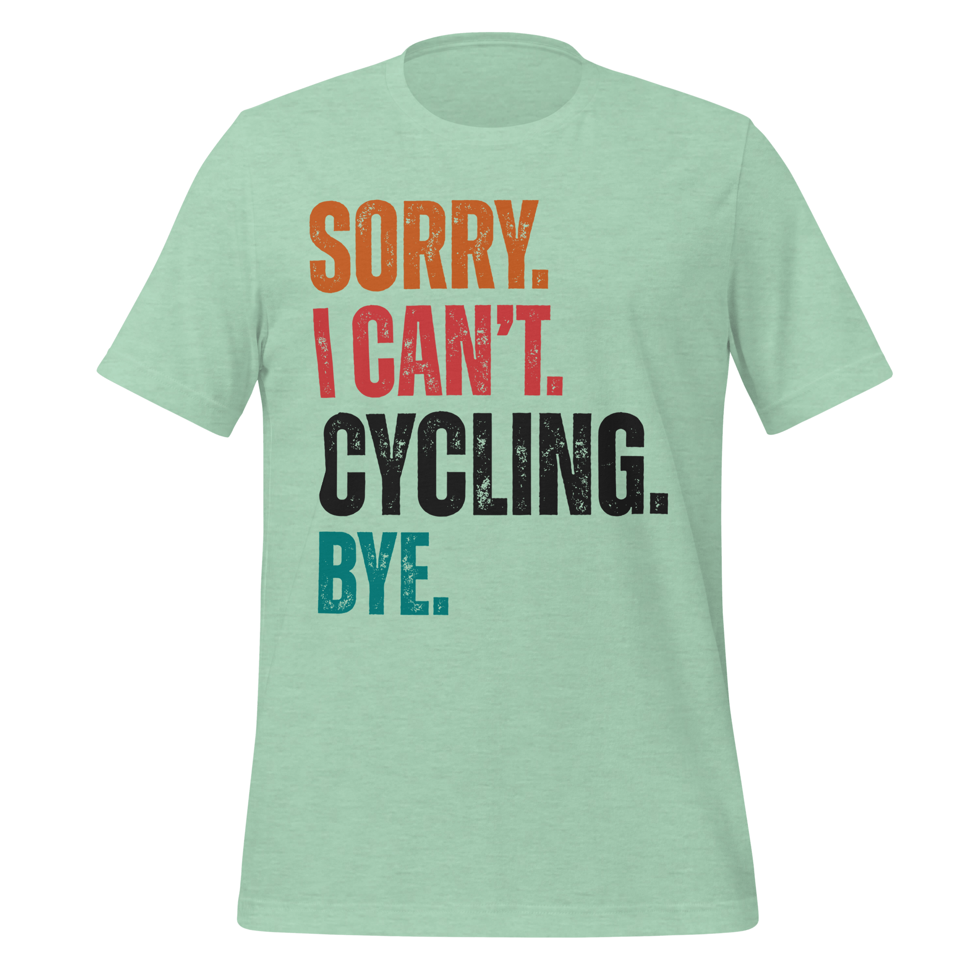 Sorry I Can’t Cycling T-Shirt | Retro Funny Bike Tee - Cyclist Hive