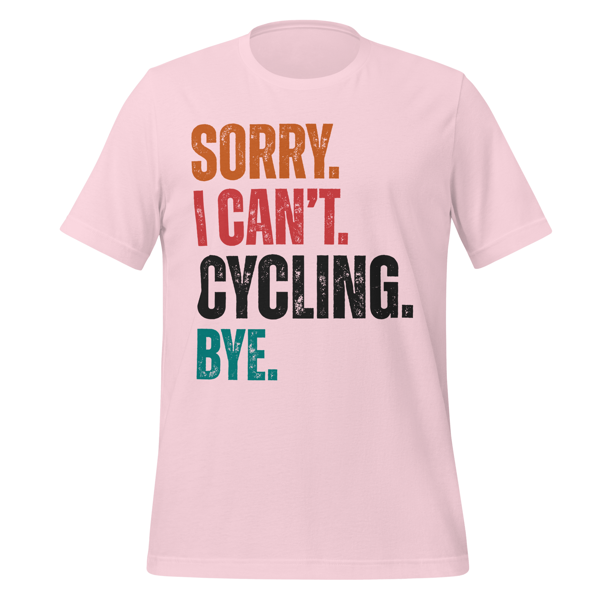Sorry I Can’t Cycling T-Shirt | Retro Funny Bike Tee - Cyclist Hive