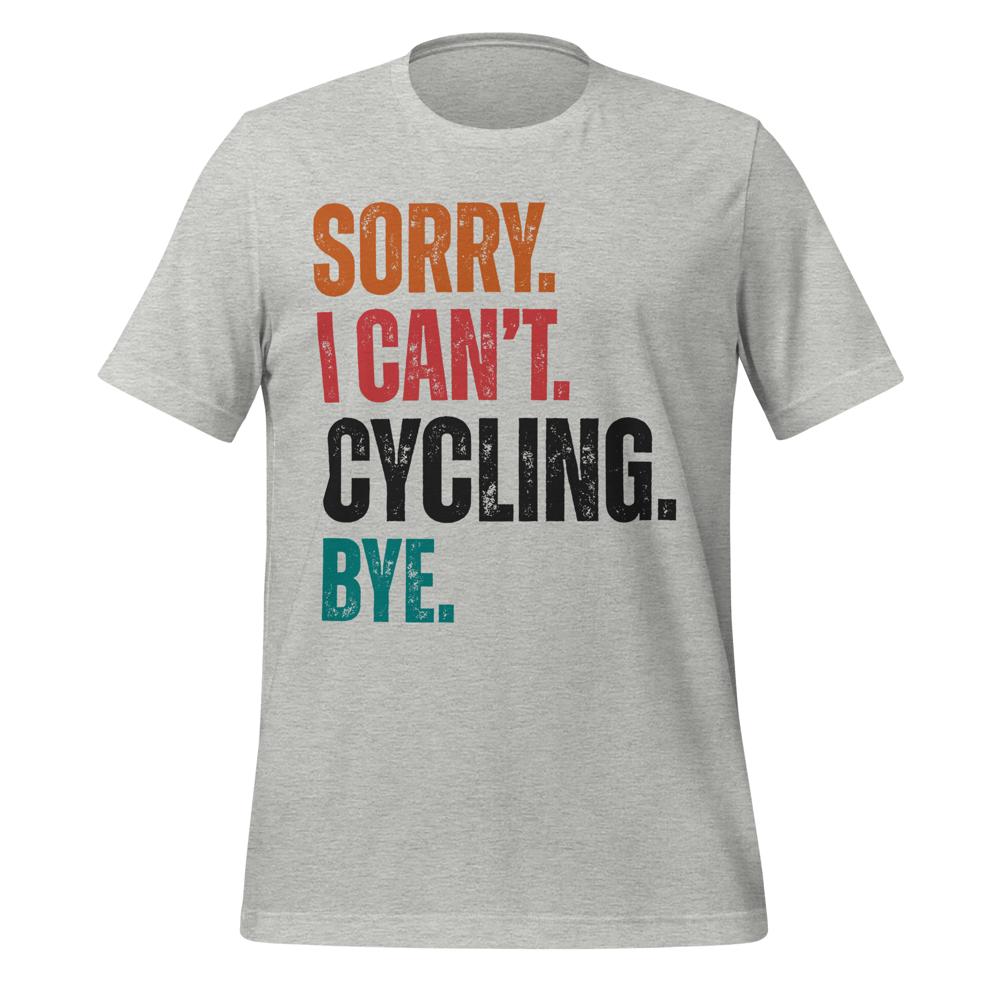 Sorry I Can’t Cycling T-Shirt | Retro Funny Bike Tee - Cyclist Hive