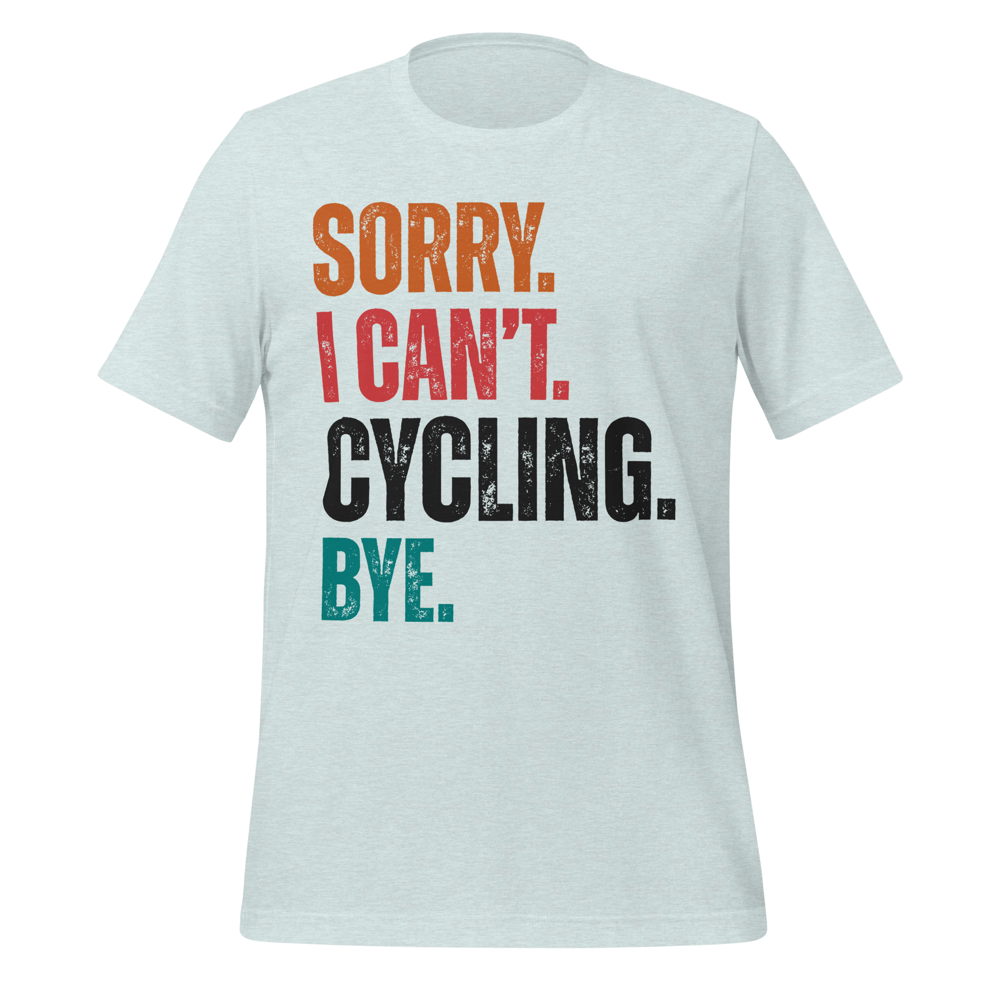 Sorry I Can’t Cycling T-Shirt | Retro Funny Bike Tee - Cyclist Hive