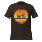 Sunset Bike Silhouette T-Shirt | Cycling Graphic Tee for Riders - Cyclist Hive