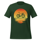 Sunset Bike Silhouette T-Shirt | Cycling Graphic Tee for Riders - Cyclist Hive