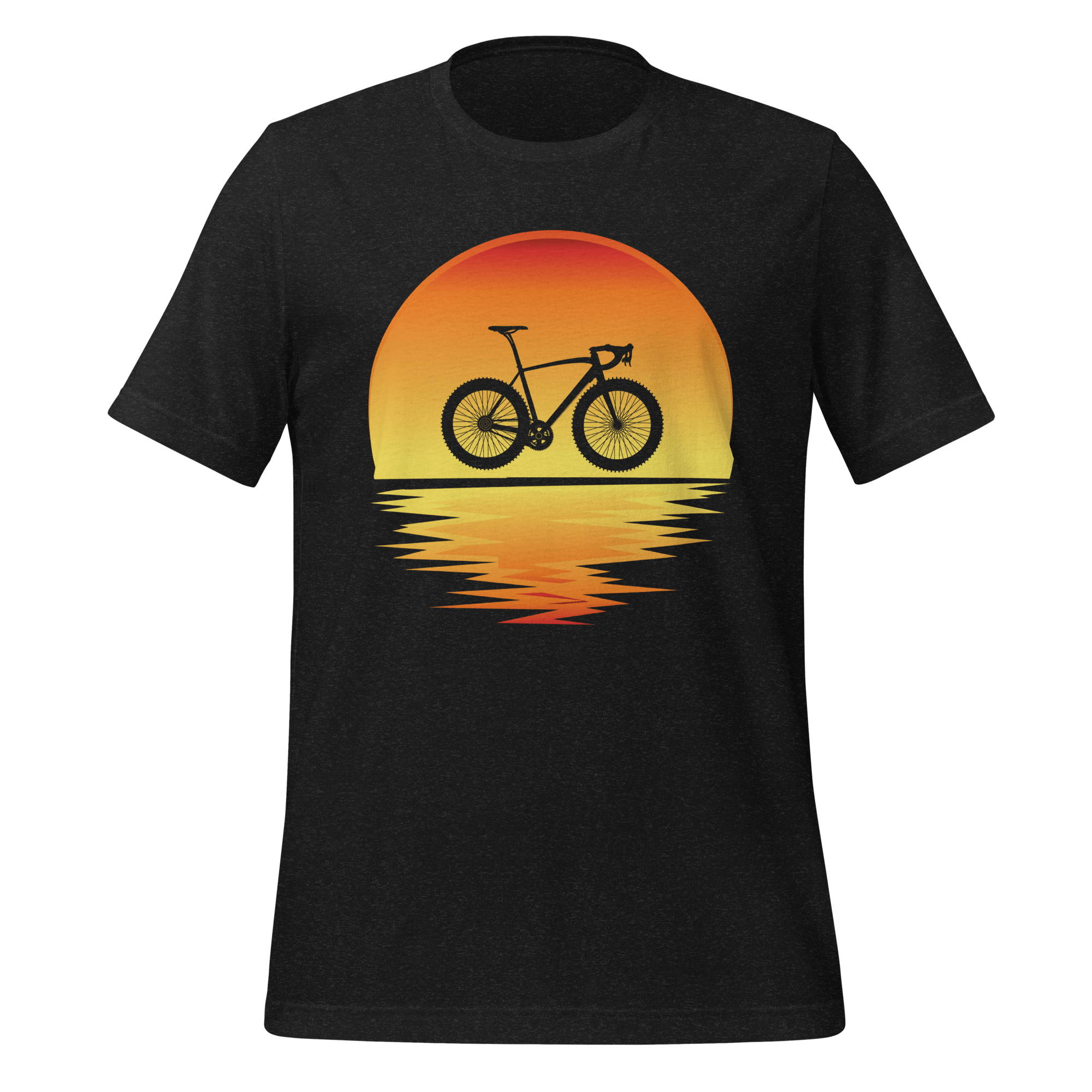 Sunset Bike Silhouette T-Shirt | Cycling Graphic Tee for Riders - Cyclist Hive