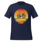 Sunset Bike Silhouette T-Shirt | Cycling Graphic Tee for Riders - Cyclist Hive
