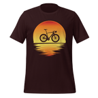 Sunset Bike Silhouette T-Shirt | Cycling Graphic Tee for Riders - Cyclist Hive