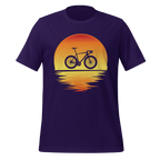 Sunset Bike Silhouette T-Shirt | Cycling Graphic Tee for Riders - Cyclist Hive