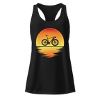 Sunset Bike Silhouette | Women’s Cycling Racerback Tank - Cyclist Hive