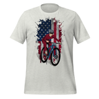 Mountain Bike American Flag T-Shirt | Patriotic Cycling Tee   Cyclist Hive