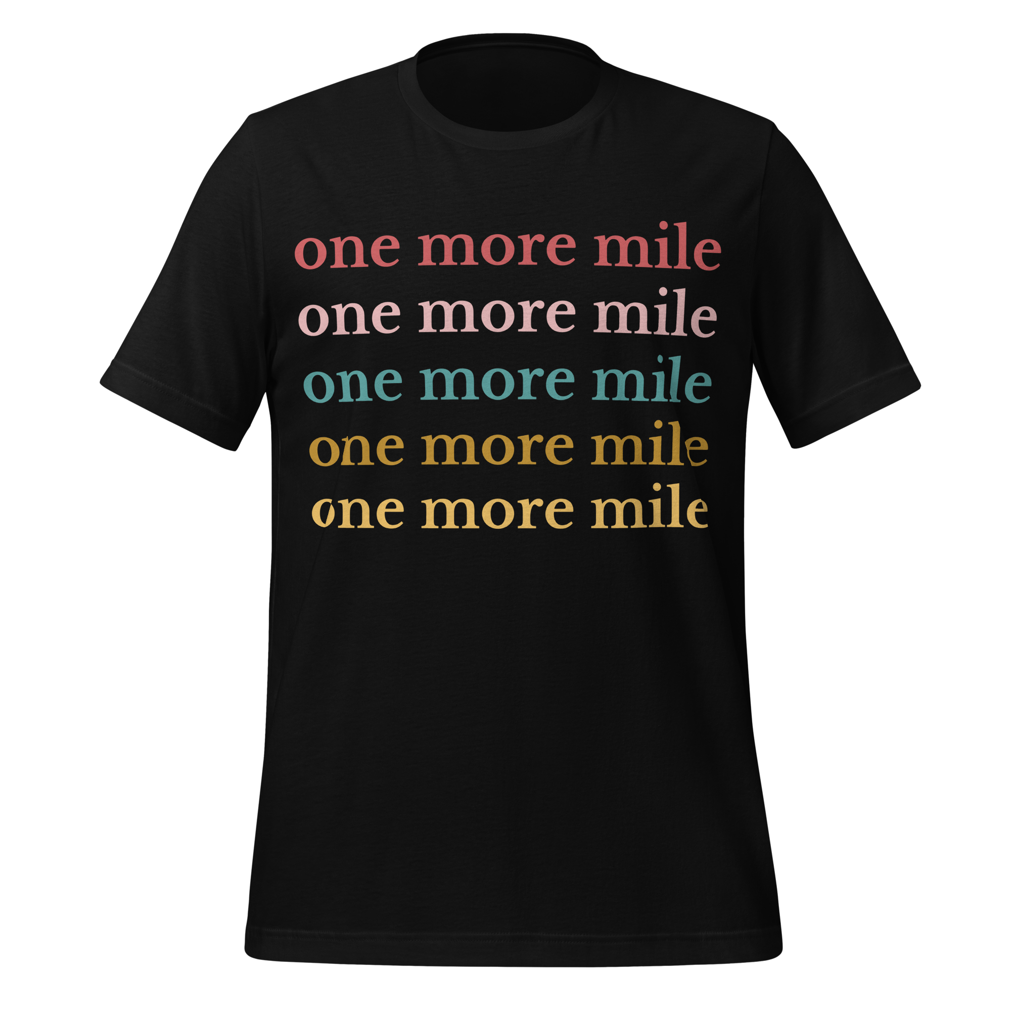 One More Mile Cycling T-Shirt | Motivational Bike Rider Tee  Black / 2XL Cyclist Hive