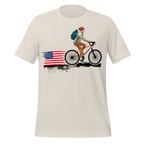 American Flag Cycling T-Shirt | Patriotic Bike Rider Tee   Cyclist Hive