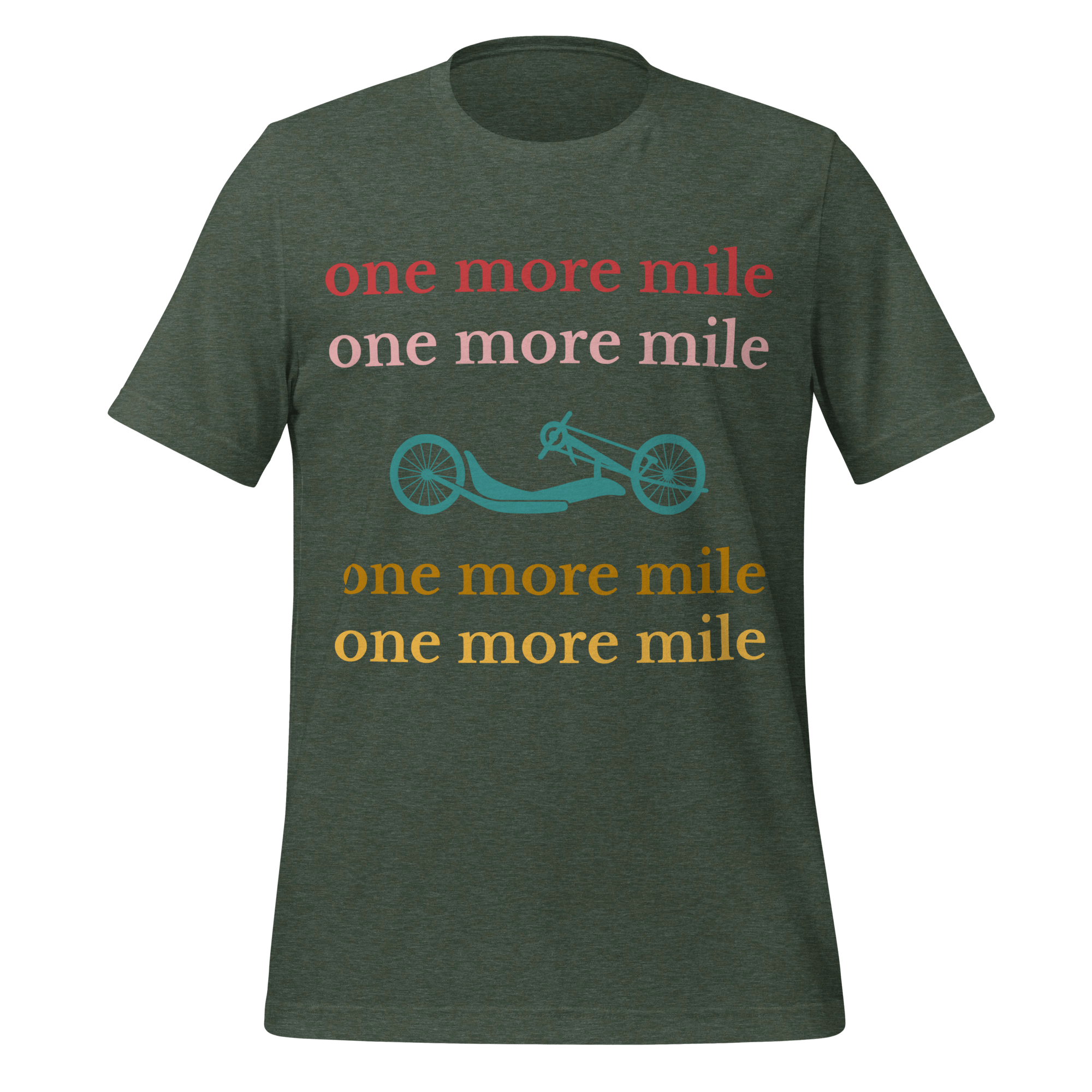 One More Mile Handcycling T-Shirt | Motivational Cycling Tee   Cyclist Hive