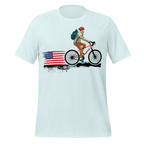 American Flag Cycling T-Shirt | Patriotic Bike Rider Tee   Cyclist Hive