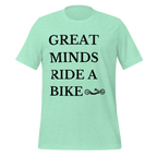 Great Minds Ride a Bike Handcycle T-Shirt | Adaptive Cycling Tee  Heather Mint / 2XL Cyclist Hive