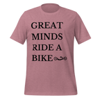Great Minds Ride a Bike Handcycle T-Shirt | Adaptive Cycling Tee  Heather Orchid / 2XL Cyclist Hive