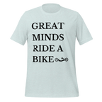 Great Minds Ride a Bike Handcycle T-Shirt | Adaptive Cycling Tee  Heather Prism Ice Blue / 2XL Cyclist Hive