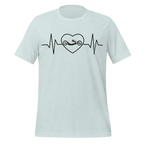 Handcycling Heartbeat T-Shirt | Minimalist Bike Lover Tee   Cyclist Hive