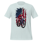 Mountain Bike American Flag T-Shirt | Patriotic Cycling Tee   Cyclist Hive