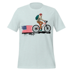 American Flag Cycling T-Shirt | Patriotic Bike Rider Tee   Cyclist Hive