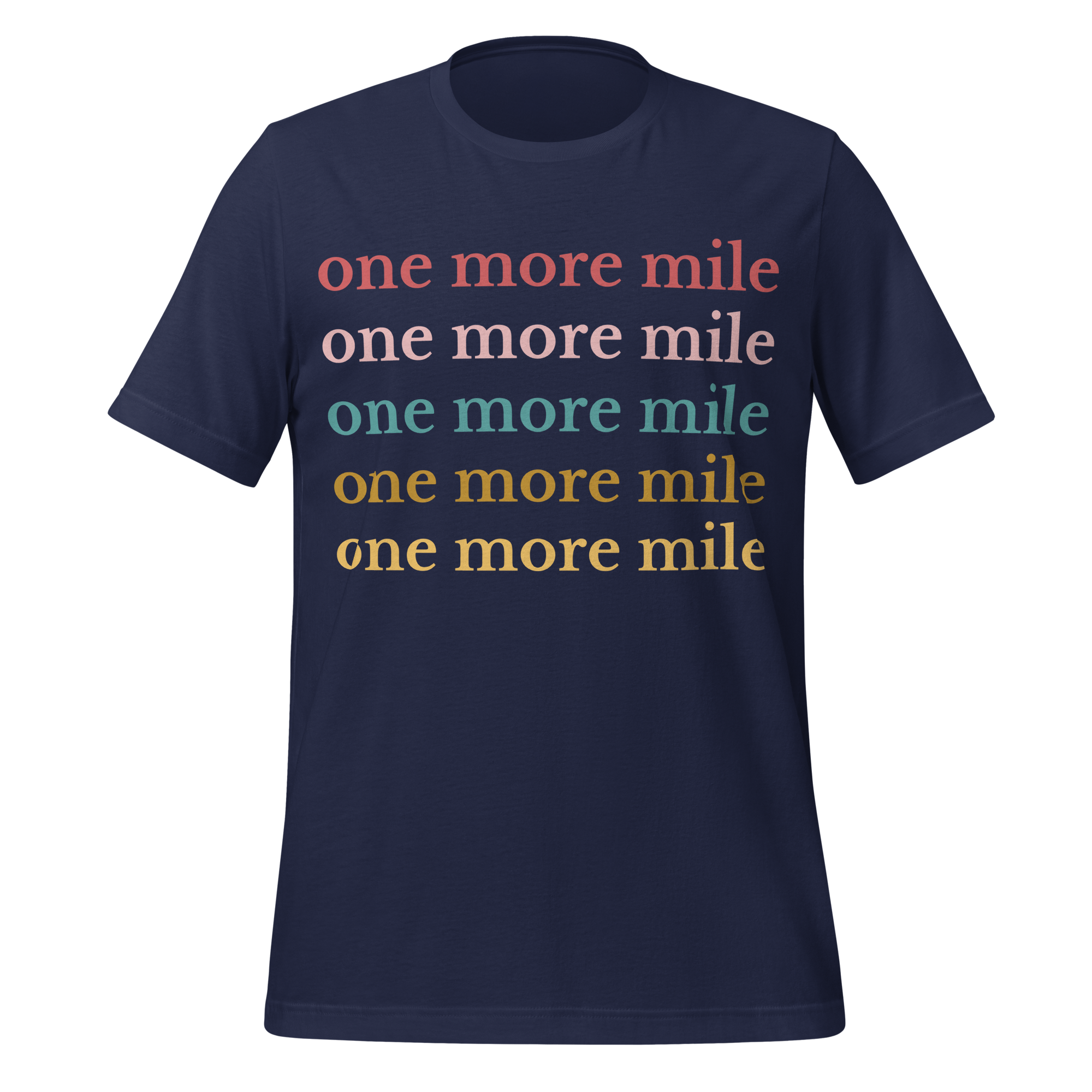 One More Mile Cycling T-Shirt | Motivational Bike Rider Tee  Navy / 2XL Cyclist Hive