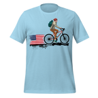 American Flag Cycling T-Shirt | Patriotic Bike Rider Tee   Cyclist Hive