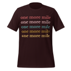 One More Mile Cycling T-Shirt | Motivational Bike Rider Tee  Oxblood Black / 2XL Cyclist Hive