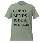 Great Minds Ride a Bike Handcycle T-Shirt | Adaptive Cycling Tee  Sage / 2XL Cyclist Hive