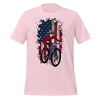 Mountain Bike American Flag T-Shirt | Patriotic Cycling Tee   Cyclist Hive