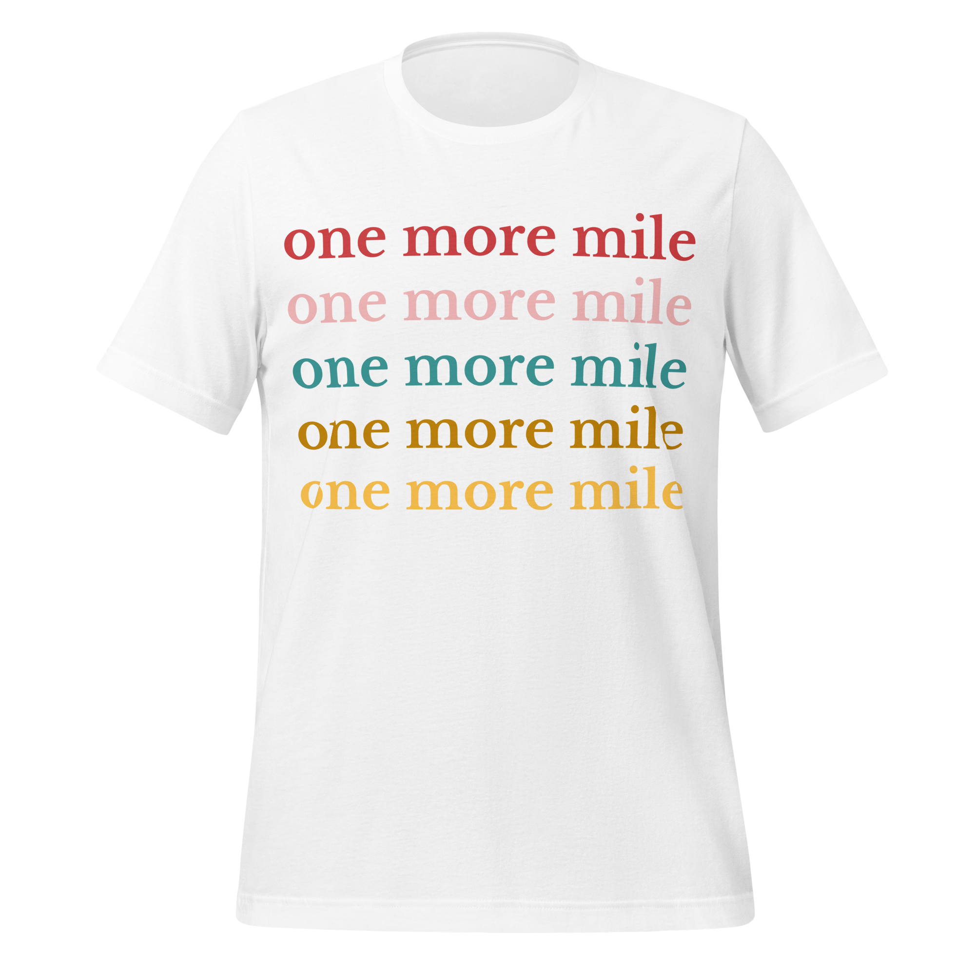 One More Mile Cycling T-Shirt | Motivational Bike Rider Tee  White / 2XL Cyclist Hive