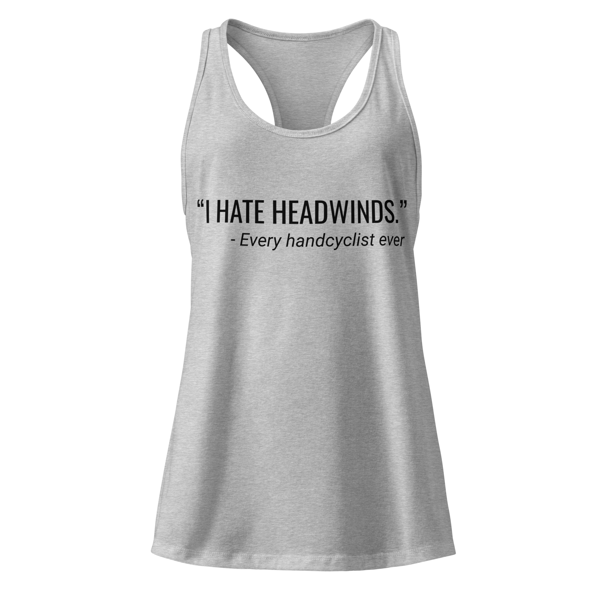Handcycling Heartbeat Women’s Racerback Tank | Minimalist Cycling Top  Heather gray / 2XL Cyclist Hive