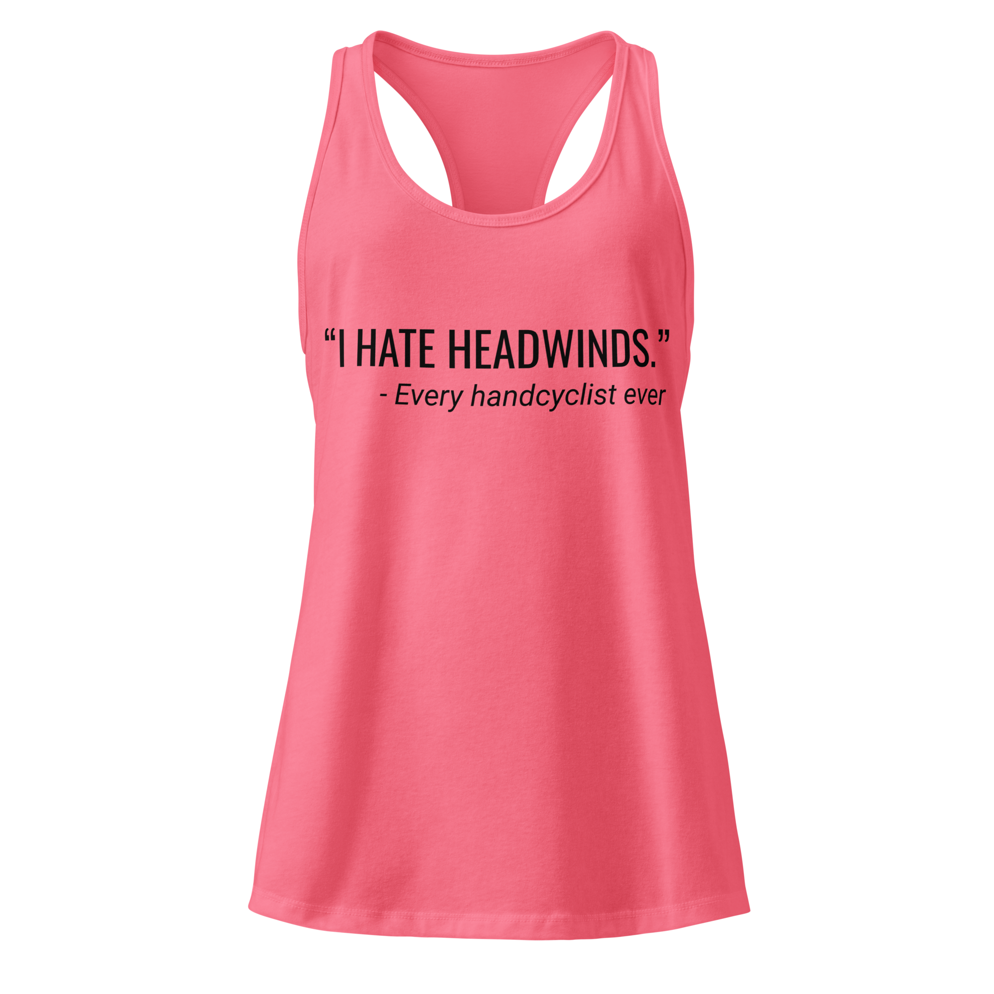 Handcycling Heartbeat Women’s Racerback Tank | Minimalist Cycling Top  Hot Pink / 2XL Cyclist Hive