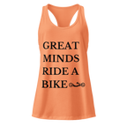 Great Minds Ride a Bike Handcycle Women’s Racerback Tank Top  Light Orange / 2XL Cyclist Hive