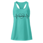 Handcycling Heartbeat Women’s Racerback Tank | Minimalist Cycling Top   Cyclist Hive