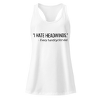 Handcycling Heartbeat Women’s Racerback Tank | Minimalist Cycling Top  White / 2XL Cyclist Hive